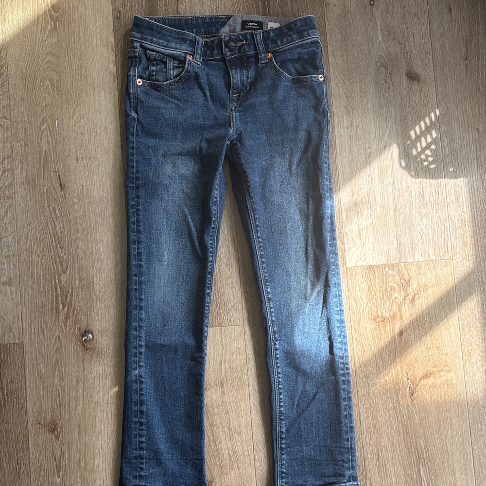 Volcom Dark Blue Straight Leg Jeans